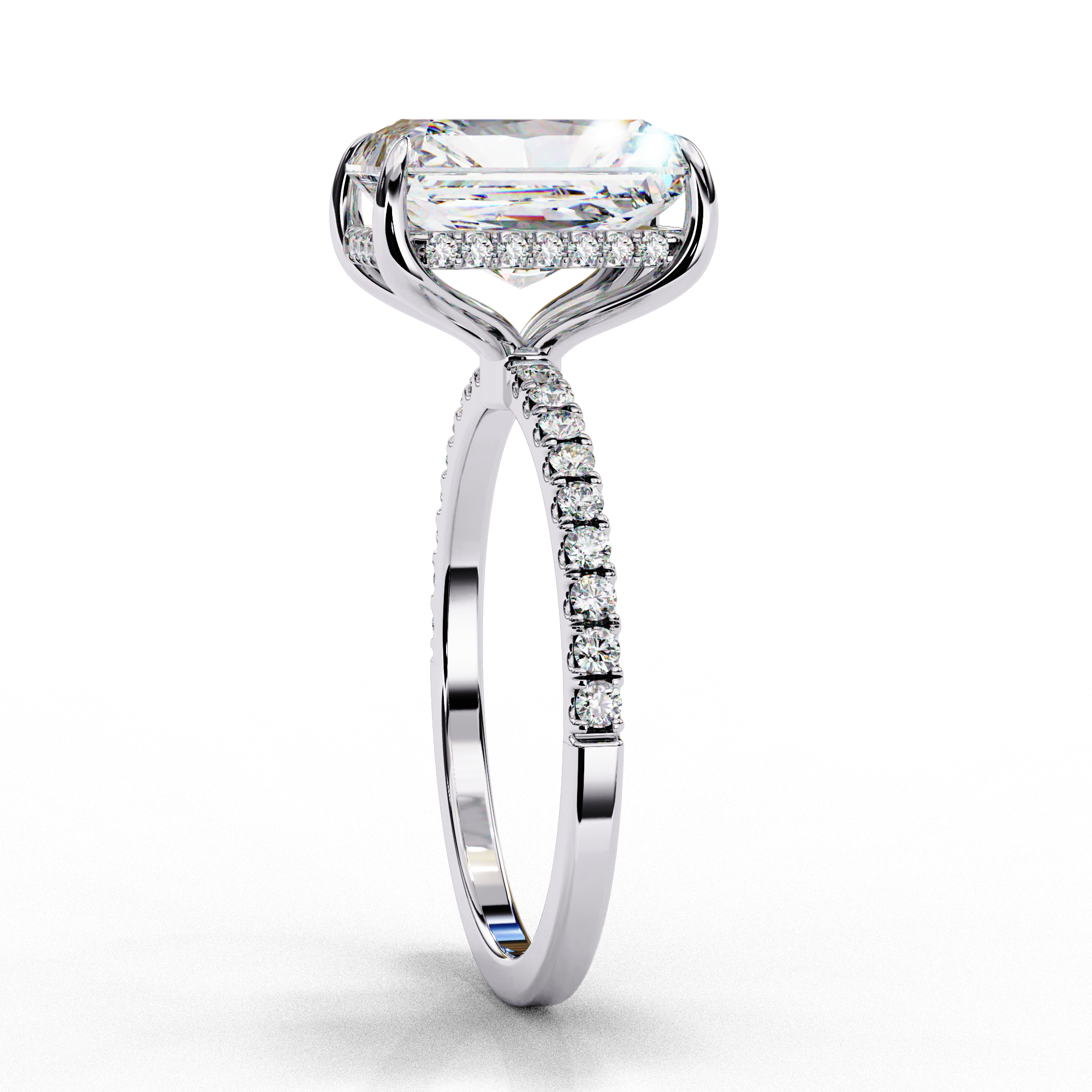 Radiant Cut Diamond Engagement Ring